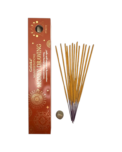 Money Drawing- Cinnamon Incense with Pyrite