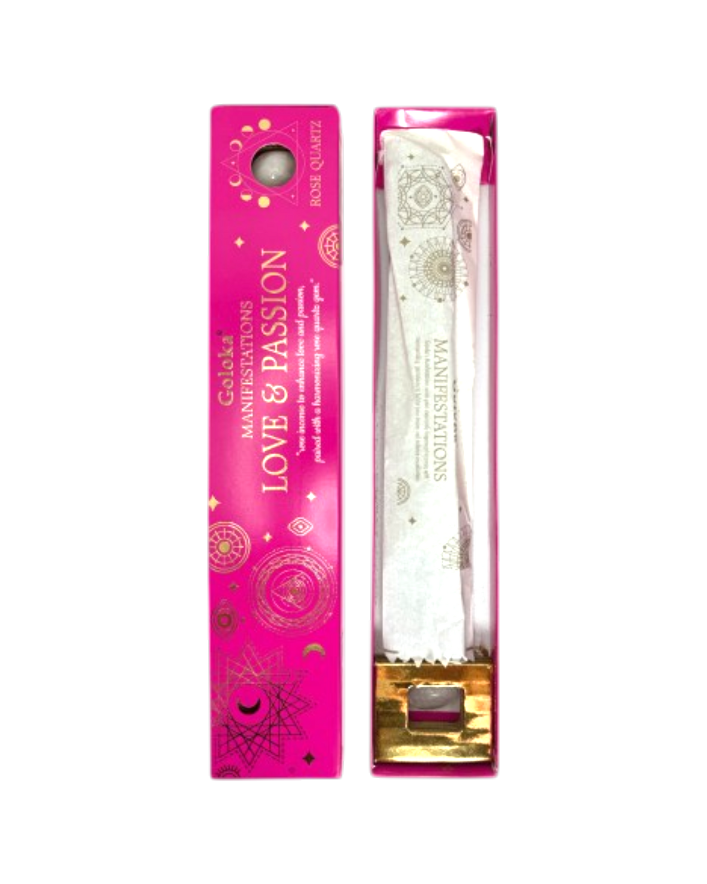 Love & Passion- Rose Incense with Rose Quartz
