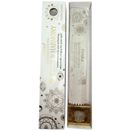 Peace & Harmony- Sandalwood Incense with Clear Quartz