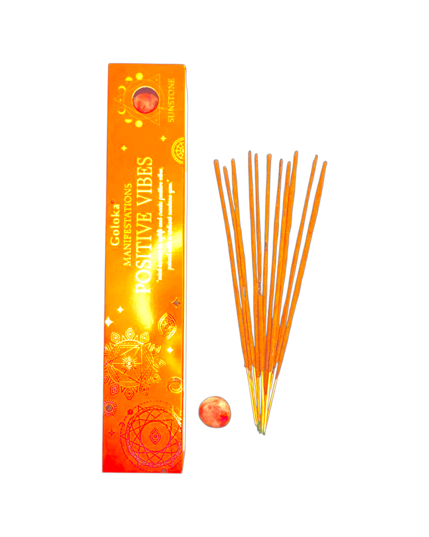 Positive Vibes- Mint Incense with Sunstone