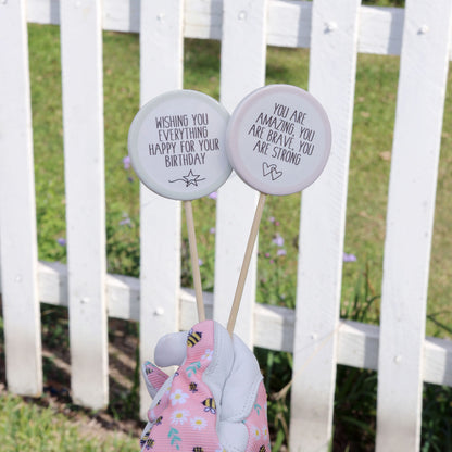 Home Grown Happy Birthday Plant Message