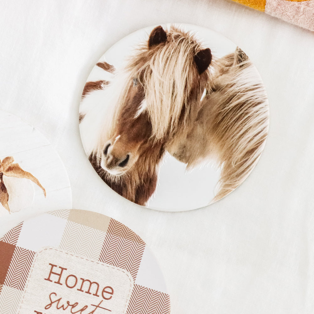 Horses Ceramic Coaster