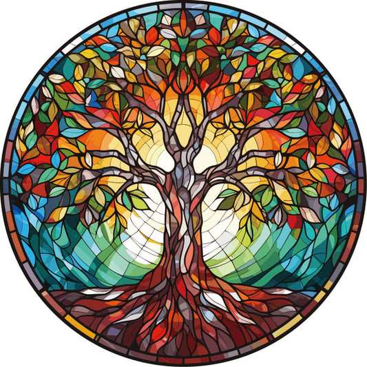 Tree Of Life Stained Glass Hanger