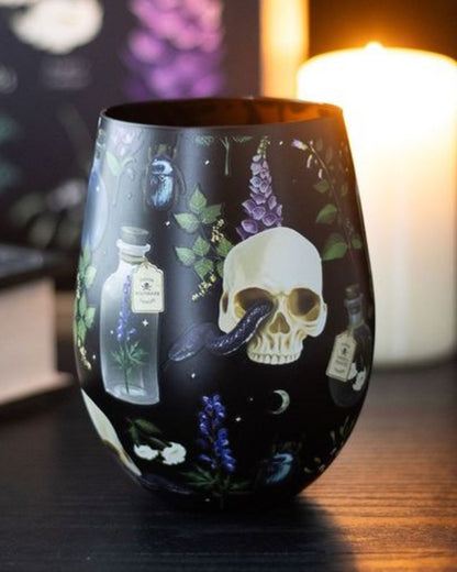 Venom & Vines Print Stemless Glass NEW!