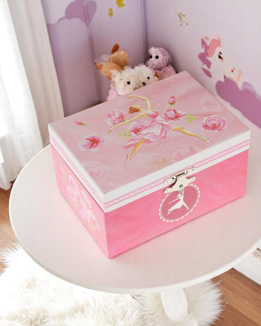 Ballerina rose musical box