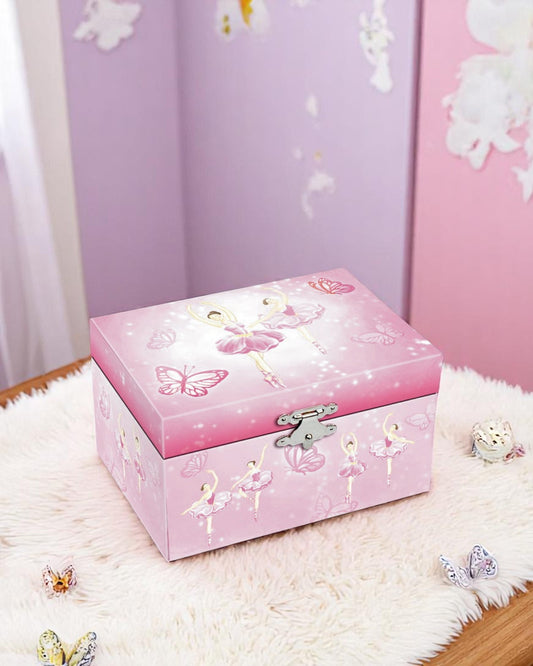 Ballerina & Butterfly musial jewellery box