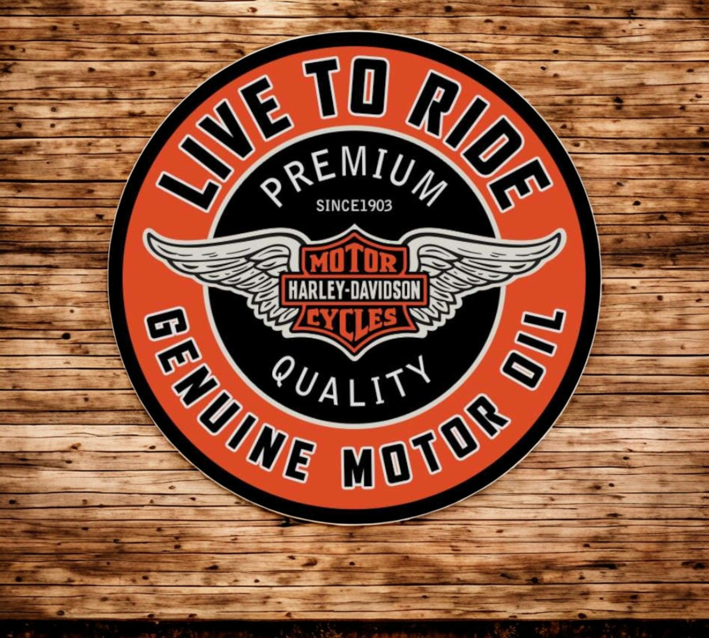 Metal Wall Art Live to Ride