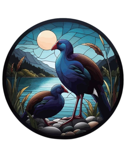 Pukeko Stained Glass Hanger - NEW