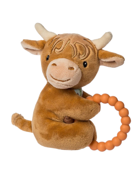 Mary Meyer Hetty Highland Cow Teether Rattle