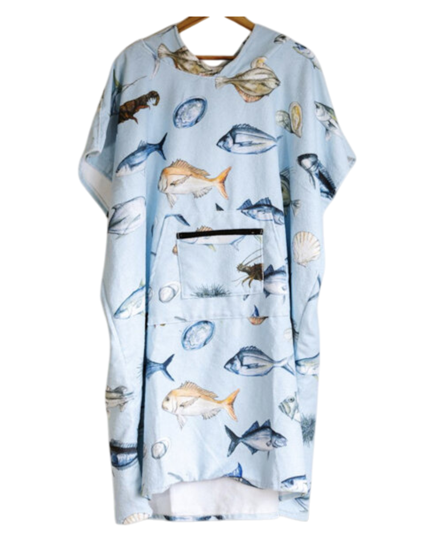 Towel Hoodie - NZ Fishing Club Kids