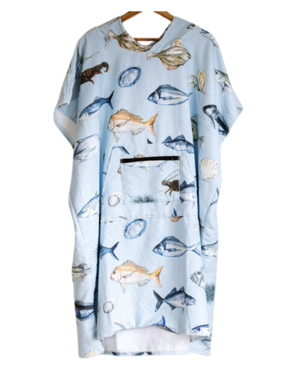 Towel Hoodie - NZ Fishing Club Kids