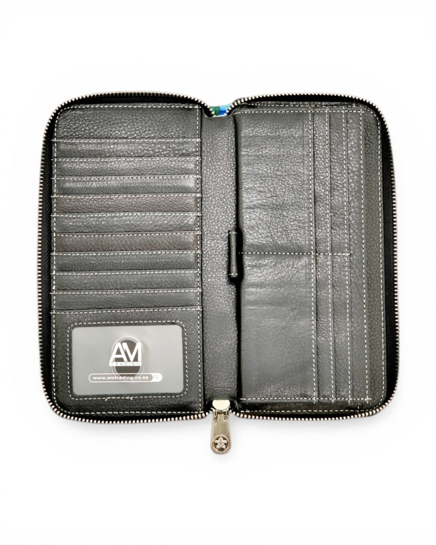 Kingfisher Birds and flowers - New Long Zip Wallet