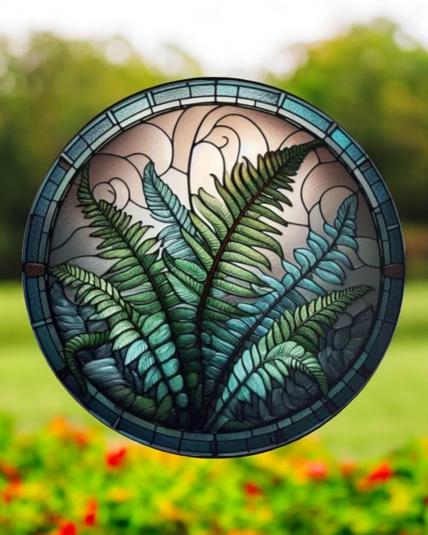 Fern Stained Glass Hanger