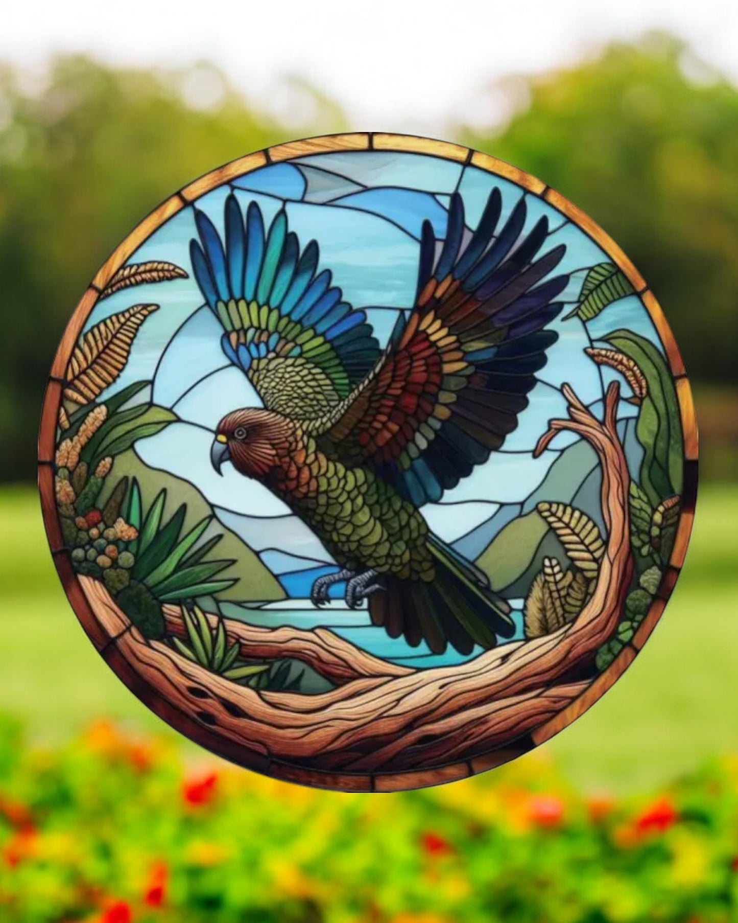 Kea Stained Glass Hanger