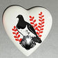 Native Bird with Ceramic Hearts