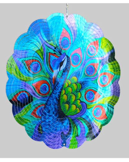 Peacock Wind Spinner
