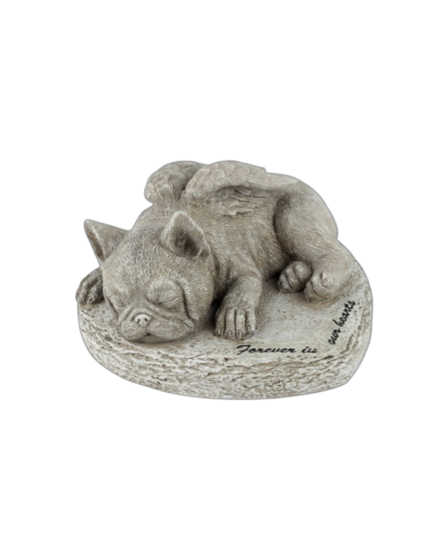 Memorial Dog on Heart Plaque