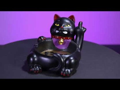 Rude Lucky Kitty Ashtray