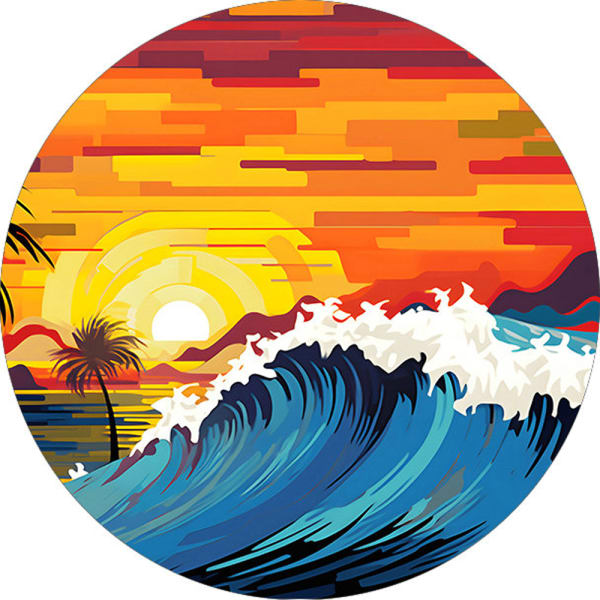 Sunset Waves Coaster Set