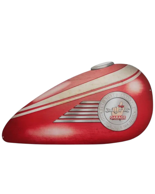 Motorbike Tank Sign - Red