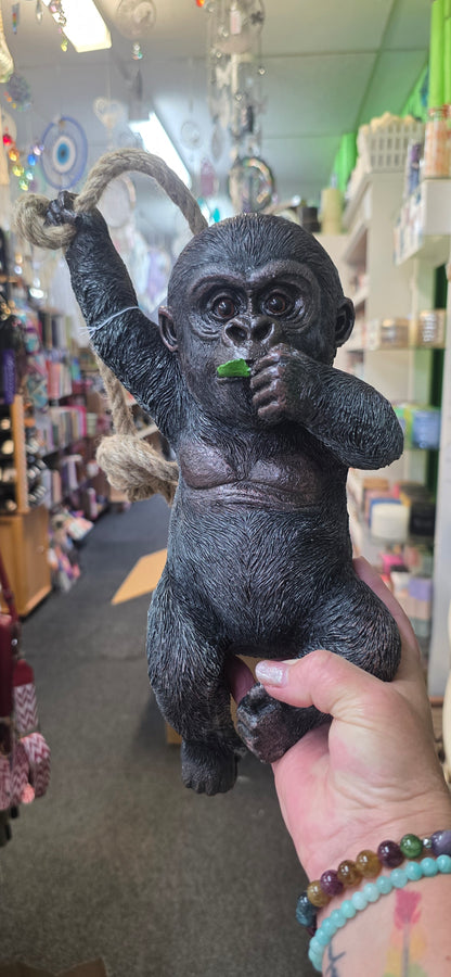 Hanging Black Baby Gorilla