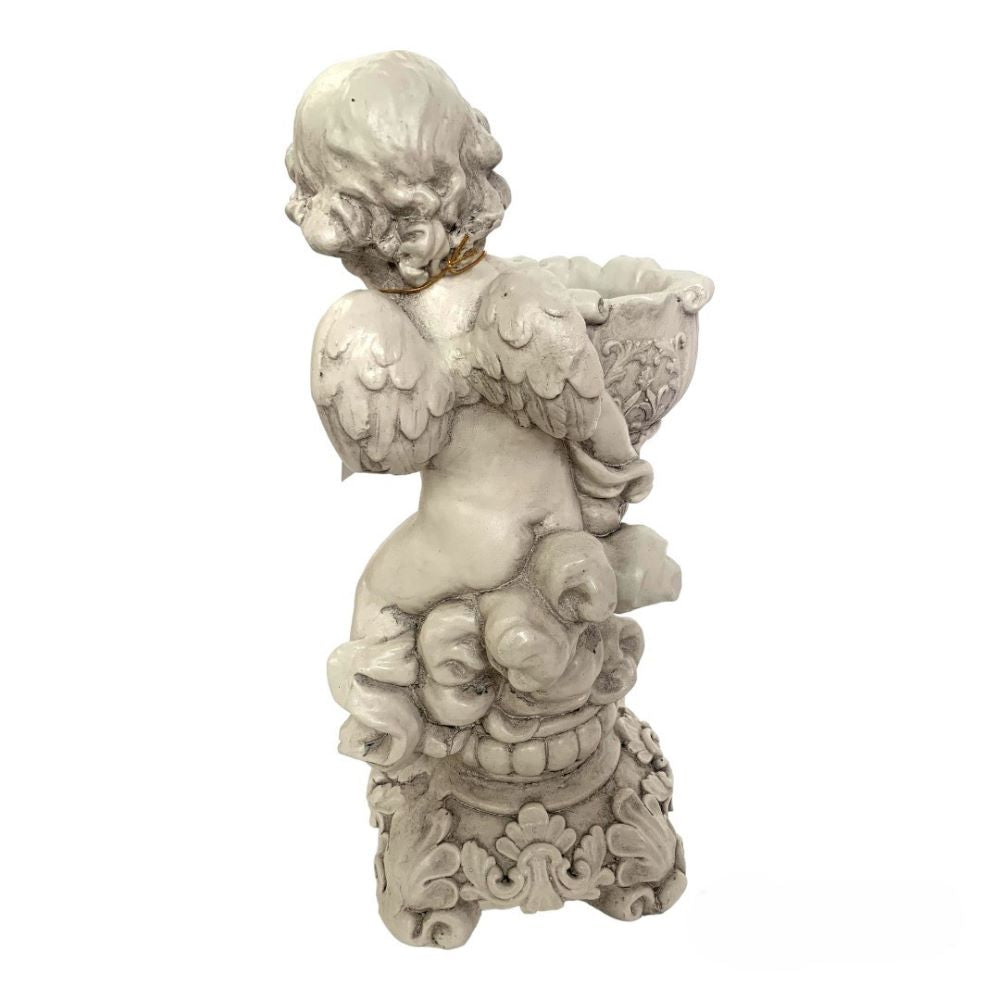 Heavenly Angel on Clouds with Pot
