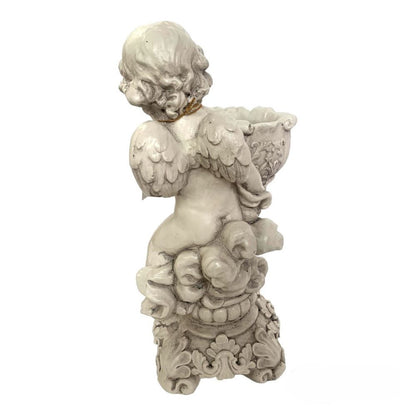 Heavenly Angel on Clouds with Pot