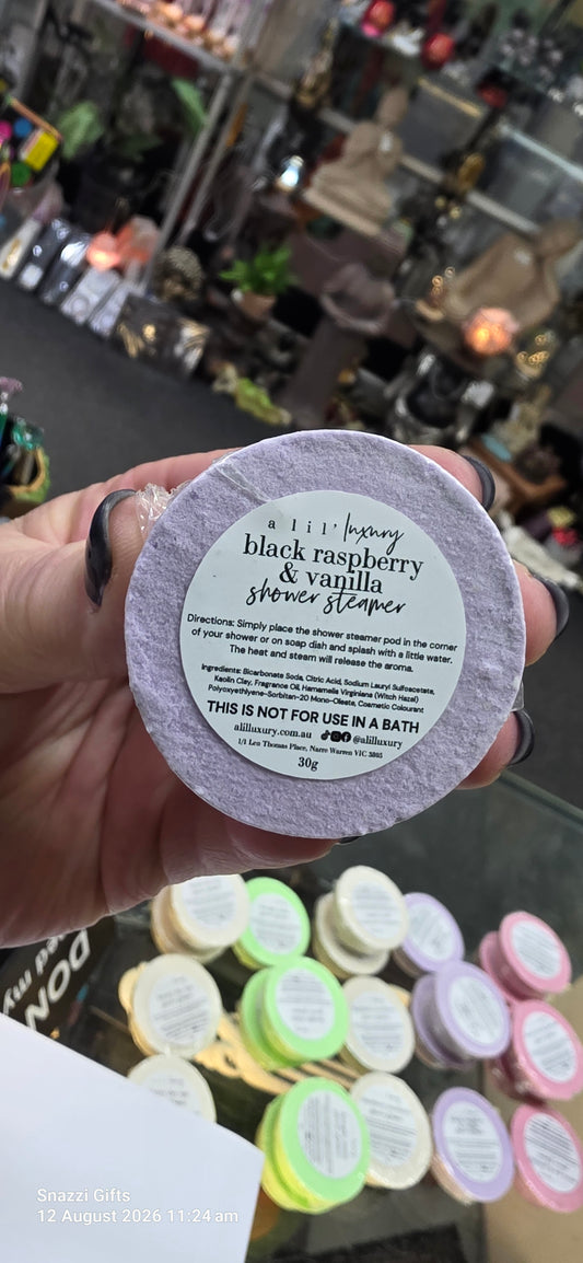 Shower Steamer: Black Raspberry & Vanilla