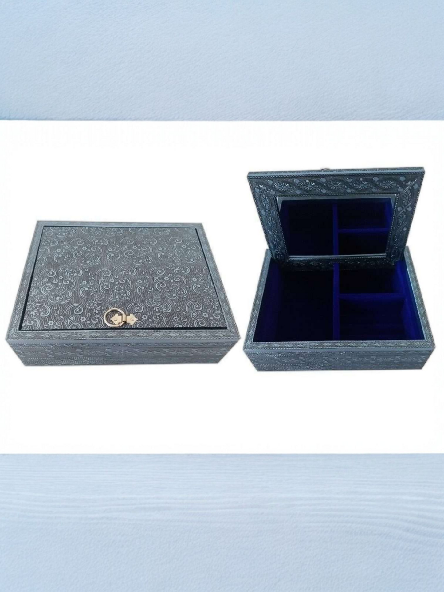 Jewellery Box With Folding Mirror