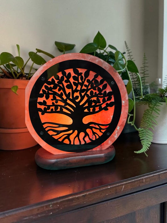 Tree of Life Salt Lamp- with 12V cable and bulb