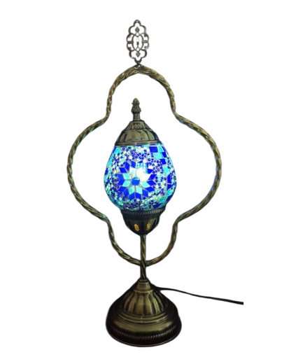Metal Framed Turkish Mosaic Lamp