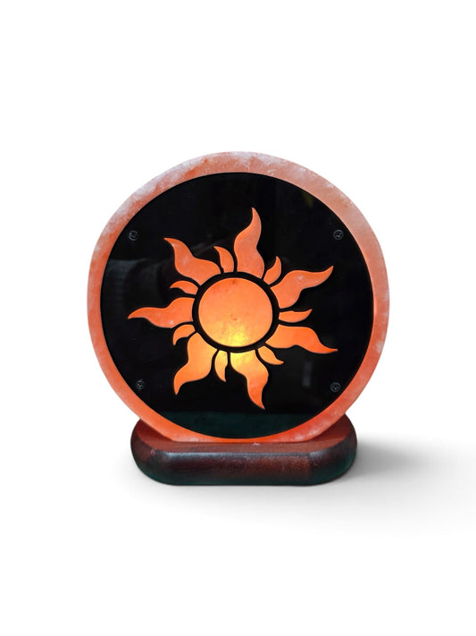 Sun Salt Lamp- with 12V cable and bulb