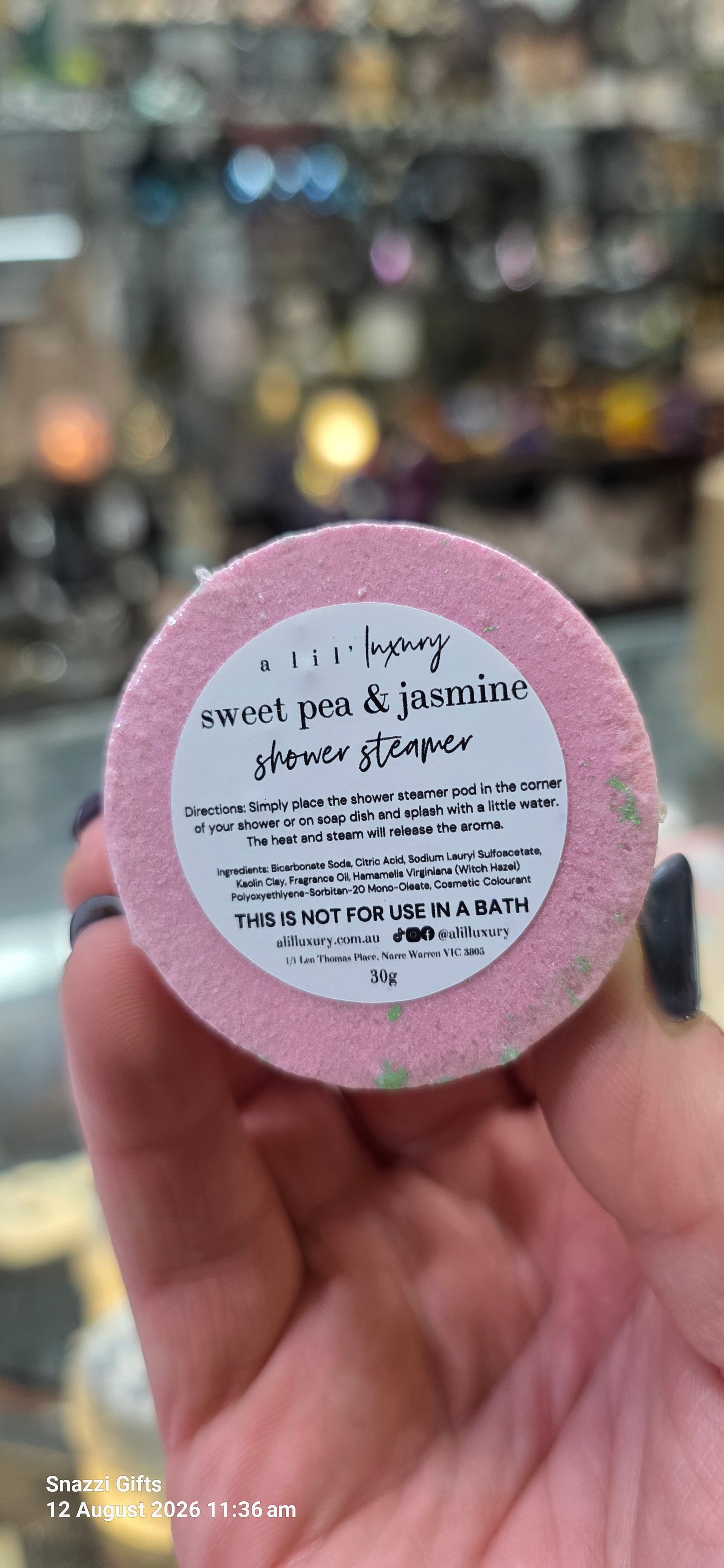 Shower Steamer: Sweet Pea & Jasmine