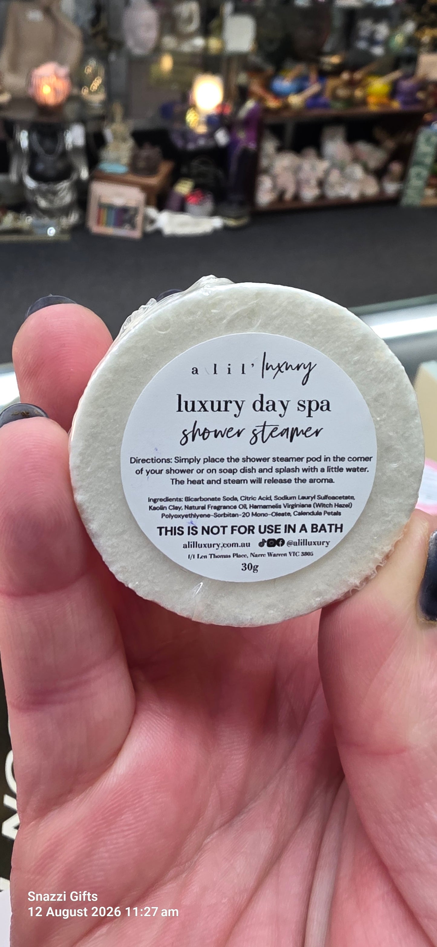 Botanical Shower Steamer: Luxury Day Spa (Calendula)