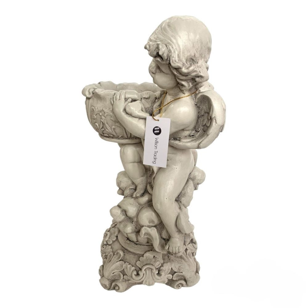 Heavenly Angel on Clouds with Pot