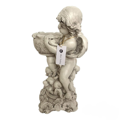 Heavenly Angel on Clouds with Pot