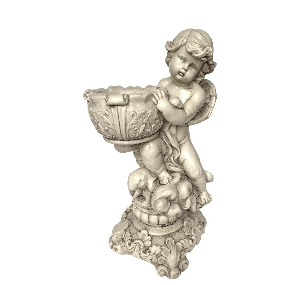 Heavenly Angel on Clouds with Pot