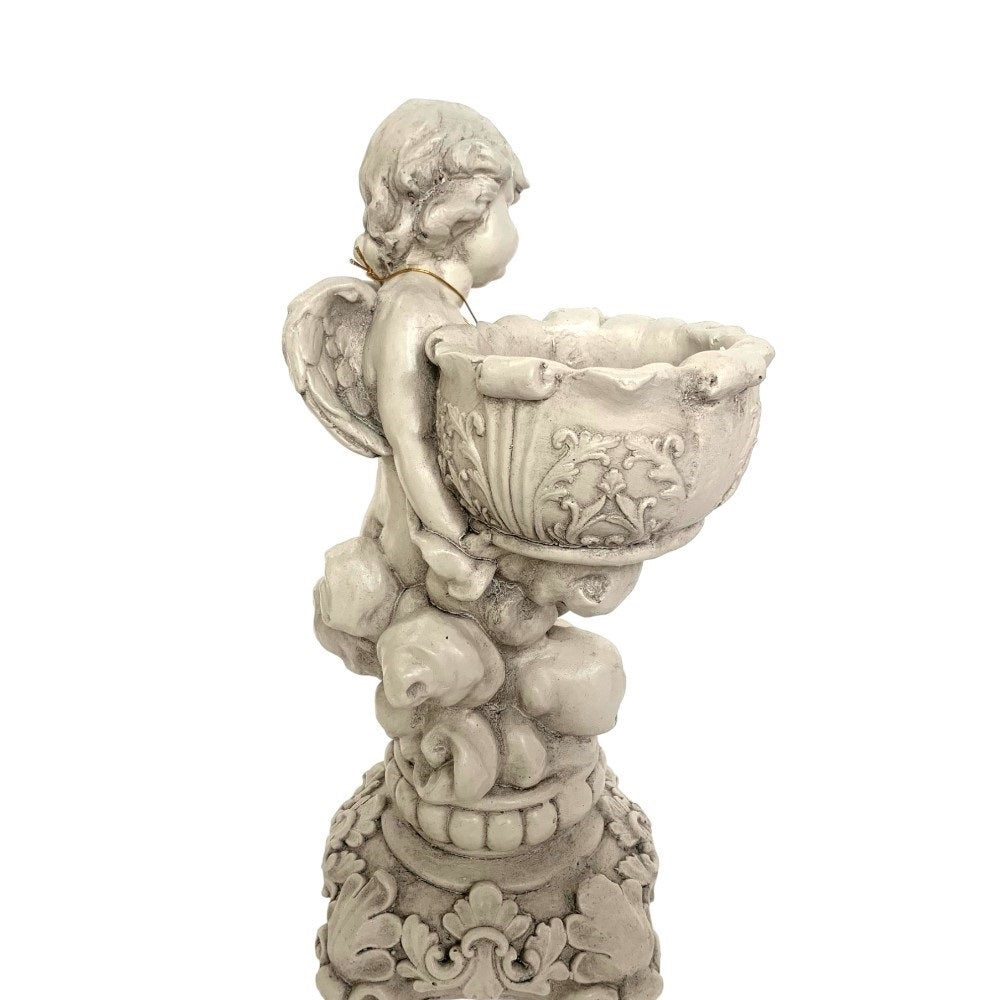 Heavenly Angel on Clouds with Pot