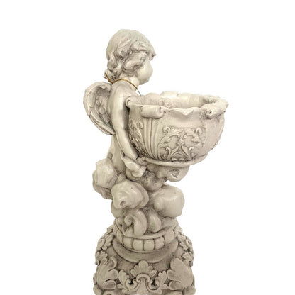 Heavenly Angel on Clouds with Pot