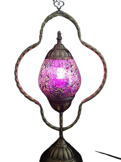 Metal Framed Turkish Mosaic Lamp