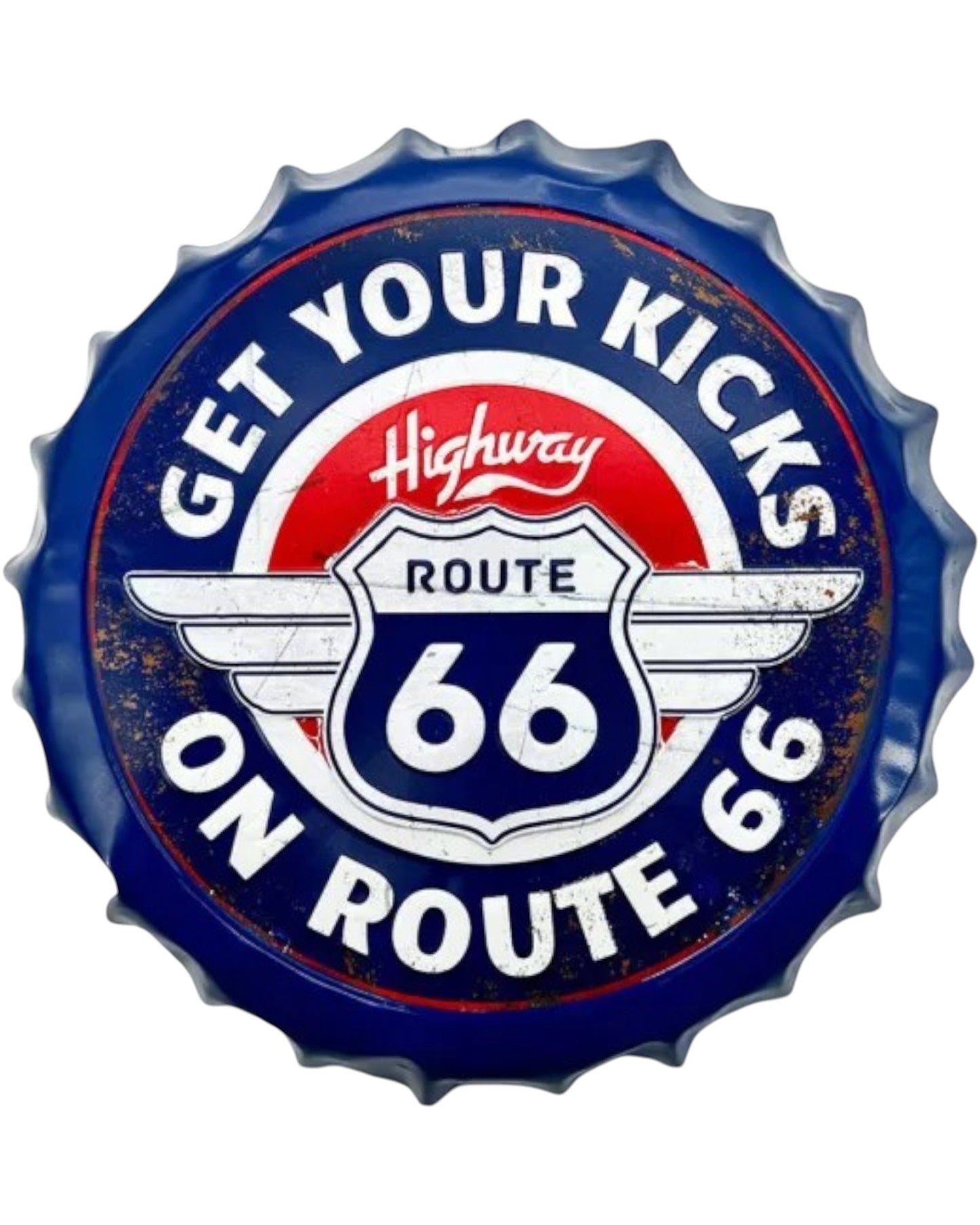 Route 66 Bottle Top Sign