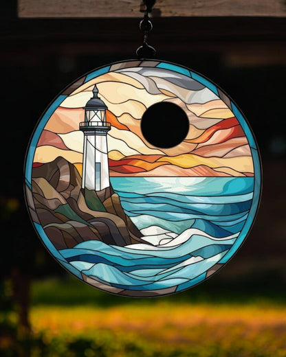 Light House Stained Glass Hanger