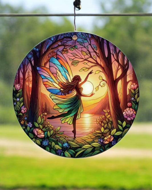 Fairy Stained Glass Hanger