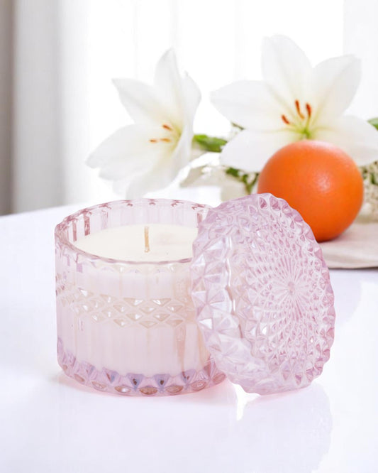 Champagne Lily Petite Shimmer Candle 8oz