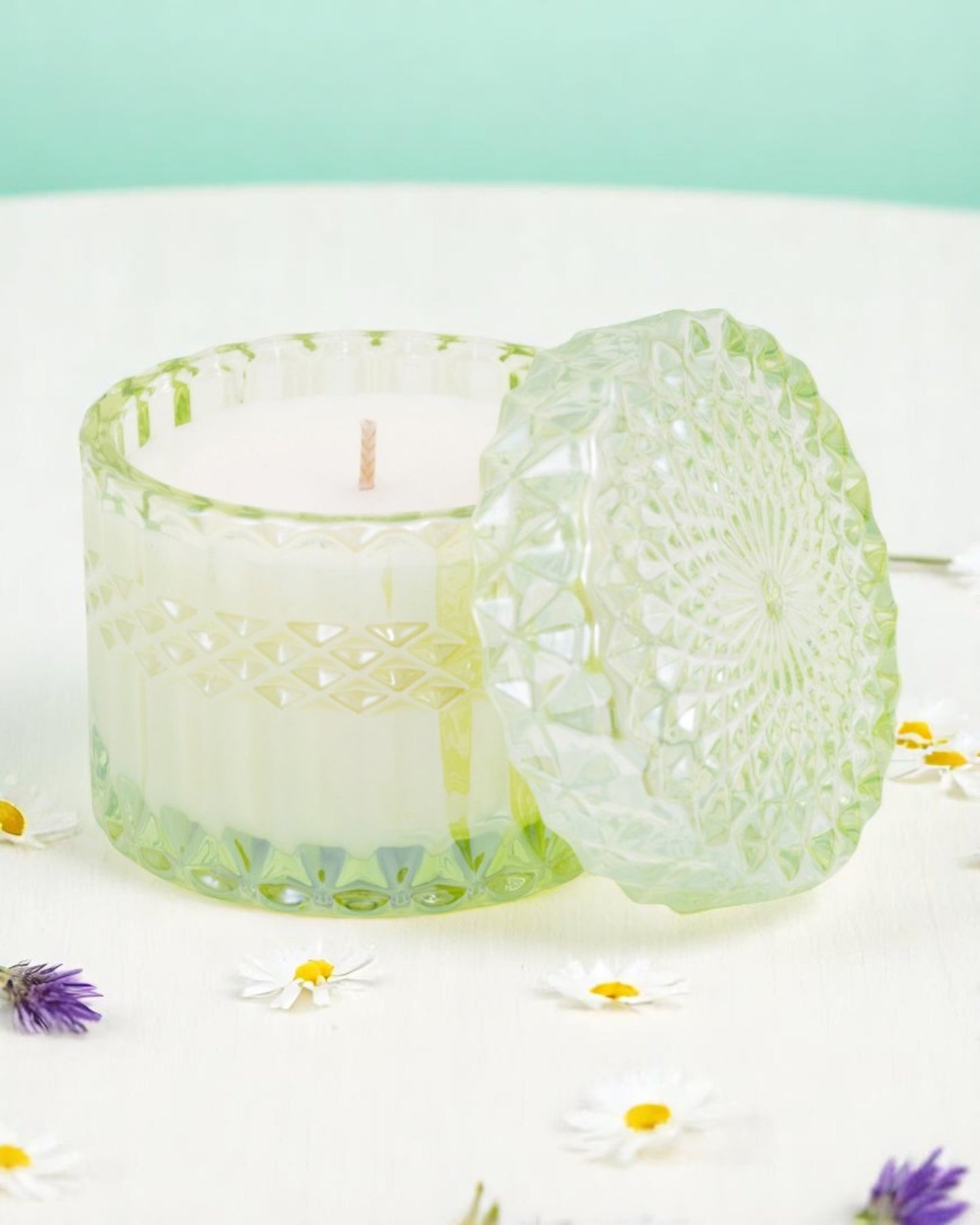 Morning Blooms Petite Shimmer Candle 8oz