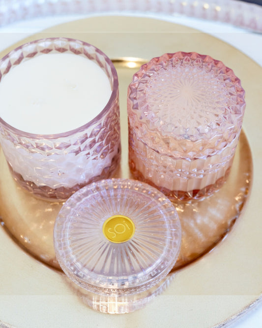 Pink ChiffonPetite Shimmer Candle 8oz