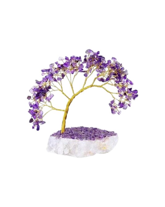 Amethyst Crystal Wish Tree With Natural Base