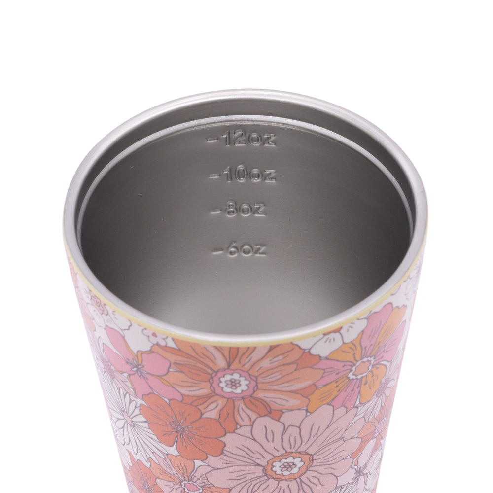 Sip By Splosh Retro Floral Coffee Cup 380ml