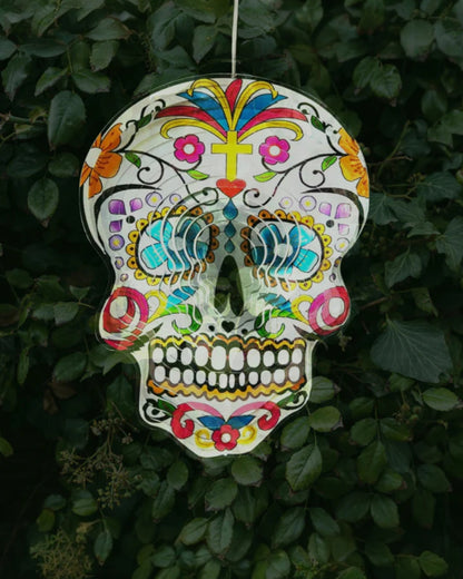 Sugar Skull Wind Spinner
