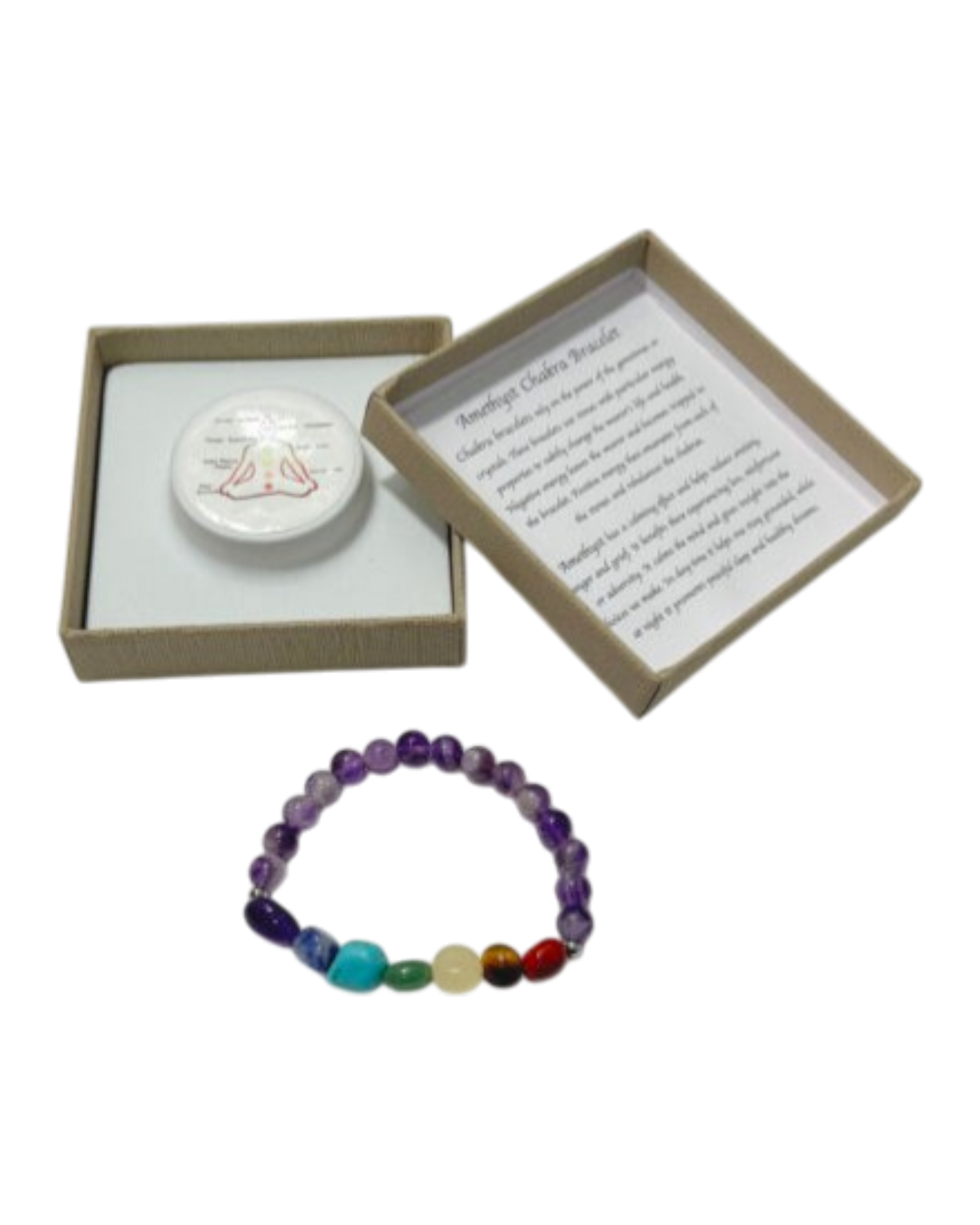 Chakra Tumblestones Bracelet Amethyst